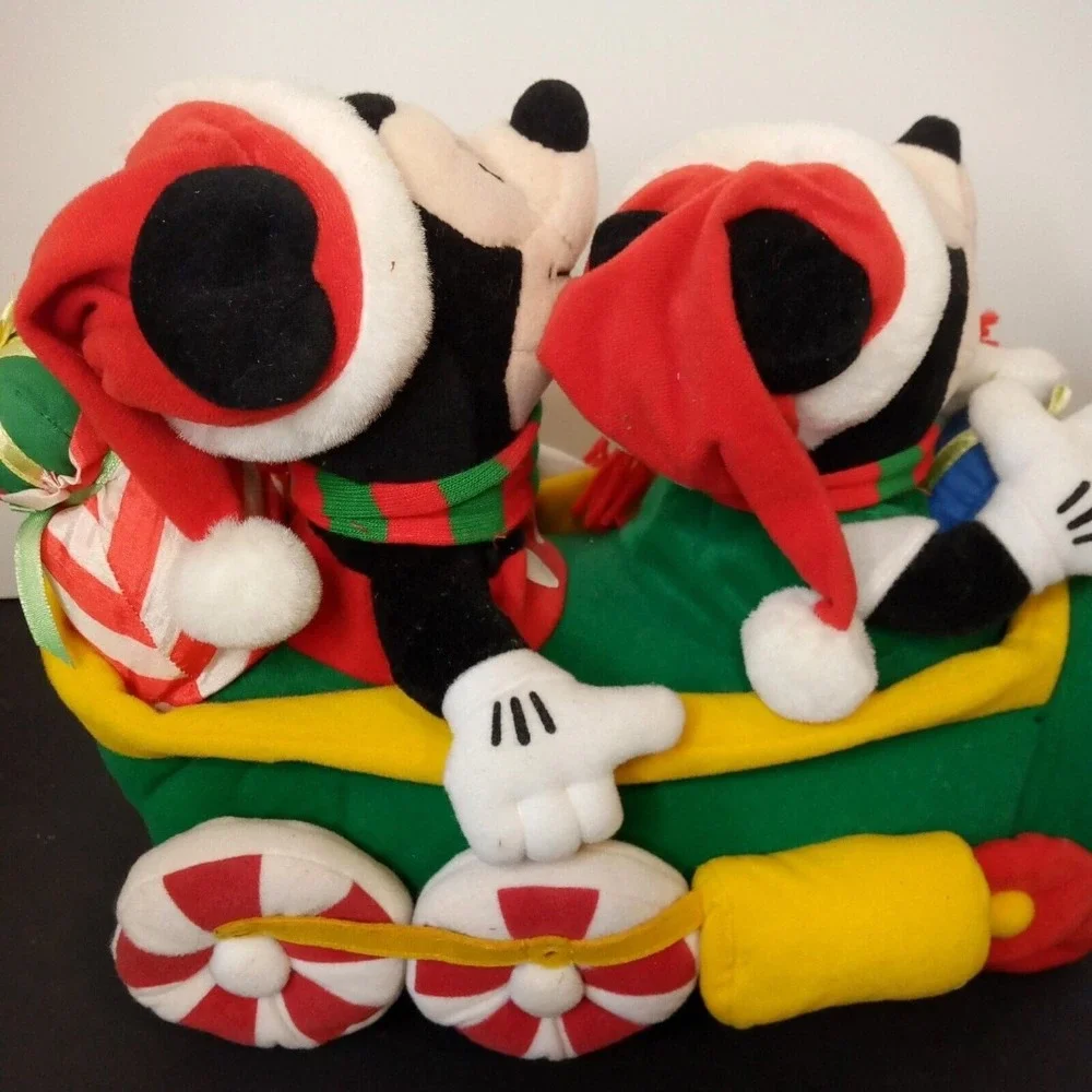 MICKEY & MINNIE MOUSE PLUSH Non Singing DISNEY CHRISTMAS TRAIN 2000 Doesn't Work